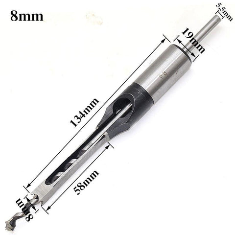 Image of Square Hole Drill Bit Mortising Chisel Drill for DIY Woodworking Electric Drill Tools